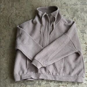 Women's Soft Lilac High-Neck Sweatshirt